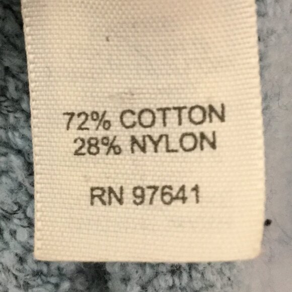 J. Jill Hooded Button Light Blue Boucle Cardigan l - Picture 7 of 9